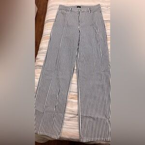 Express Striped Blue and White Pants - Brand New - Never Used Size 10Long